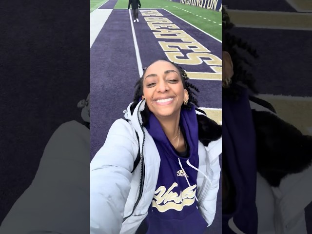 Day in my life with Washington Football 🏈🤳💜 #uwhuskies #sportsmedia #football