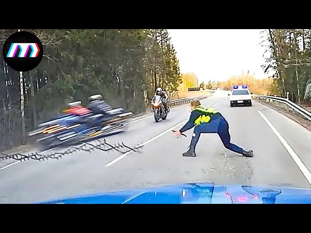 90 Tragic Moments High-Speed Motorcycle Chases And Road Rage Got Instant Karma Caught On Dashcam!