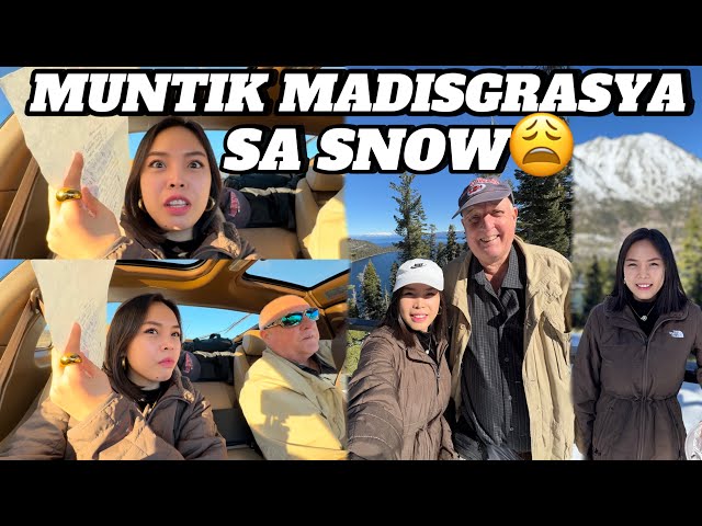 MUNTIK NA KAMING MADISGRASYA SA KAPAL NG SNOW SA DAAN❄️🥺| LAKE TAHOE TRAVEL | Tom and Inday