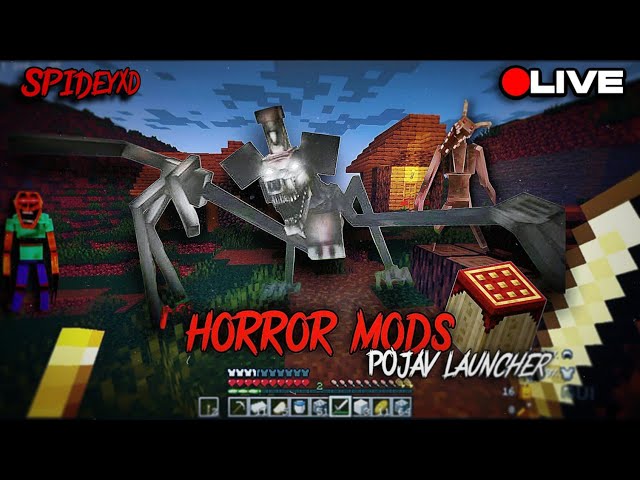 🔴 HORROR MODS World With Friend 😰🤣[PojavLauncher] ZIP #minecraftlive