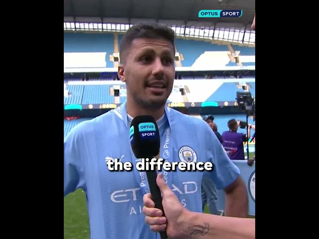 Man City's Rodri slams Arsenal's mentality in post-match interview after winning Premier League