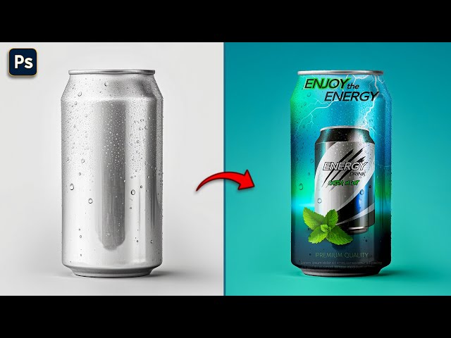 Create Realistic Can Mockup in Photoshop | Quick Mockup Tutorial | JZ Graphics