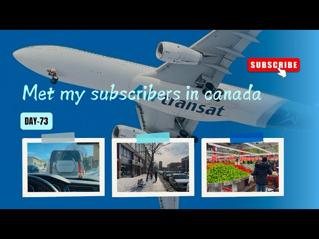 Met subscribers for the first time in Canada | Indian grocery shopping | #subscribers #vlogs #meetup