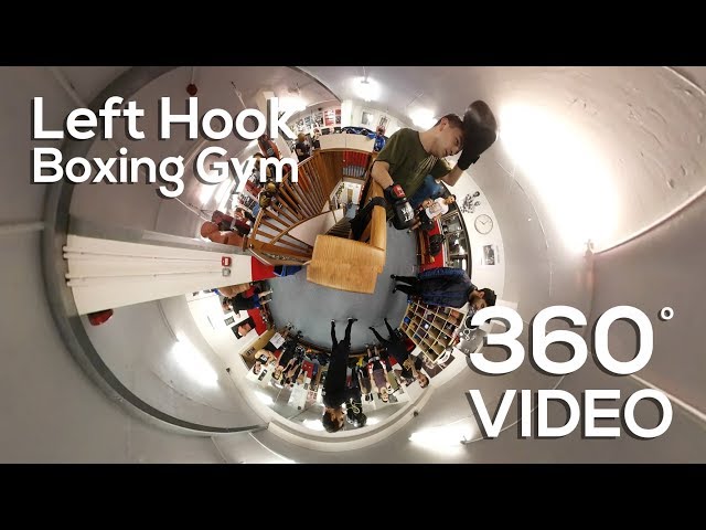 Left Hook Boxing Gym - Samsung Gear 360° video #360camera #360video #360 #boxing #training