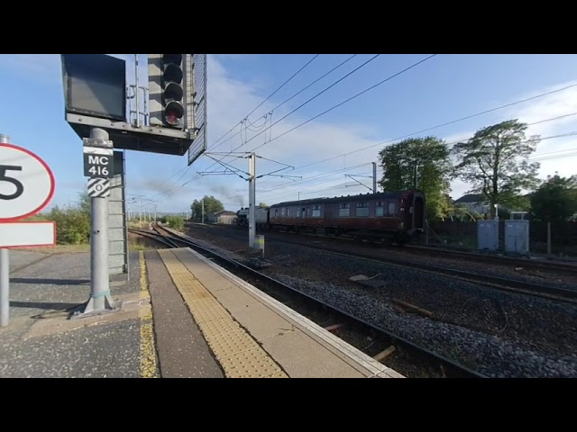 Carstairs, Steam engine 62005 on 2019-09-15 at 1725 VR180