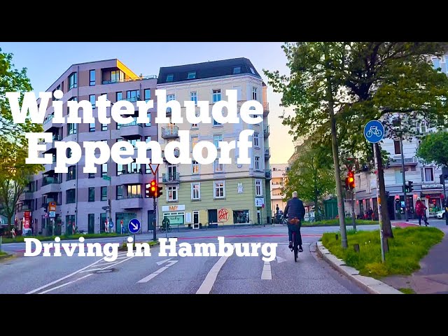 Driving in Hamburg *[Winterhude ➡️ Eppendorf]**[4K]*