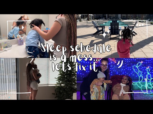 Getting My Daughters Sleep Schedule Together | ZooLights | Spend  A Week With Me !