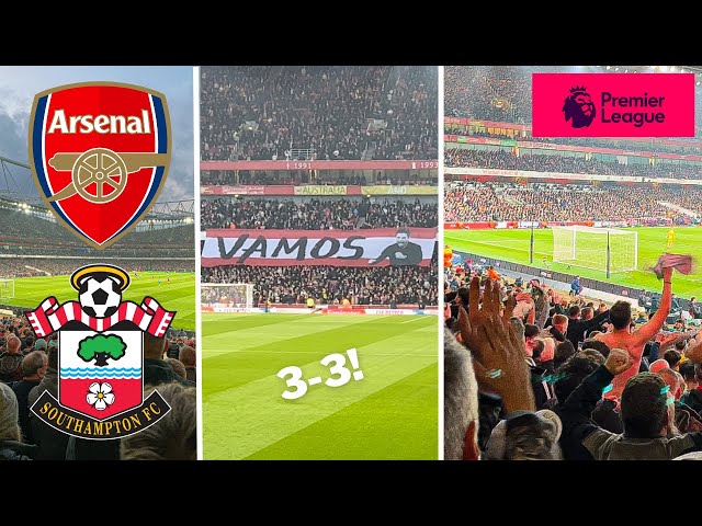 Crazy Scenes at the Emirates!!🤯 Arsenal v Southampton