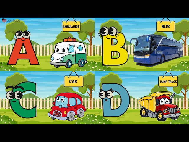 ABC Vehicles Song for Kids | Fun Transportation Learning A to Z! 🚁🚛🎶 | #abcd #kids