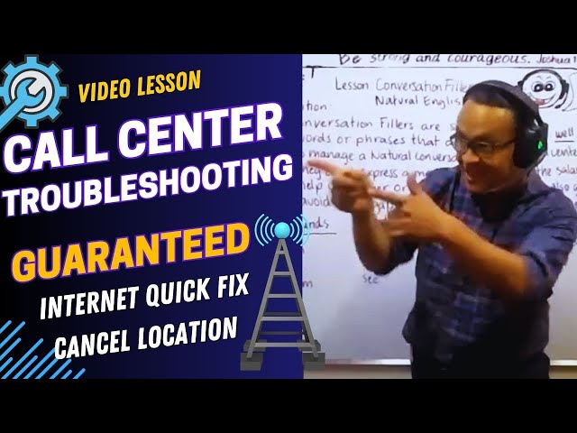 Troubleshooting Internet Quick Fix: Cancel Location (Tower Refresh)