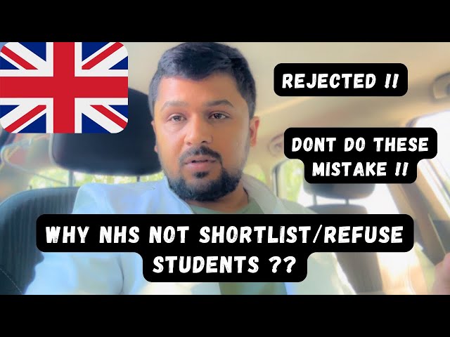 WHY NHS is Not Shortlisting/Refusing Student Applications For Jobs 🇬🇧 | Don’t Do these TWO Mistakes