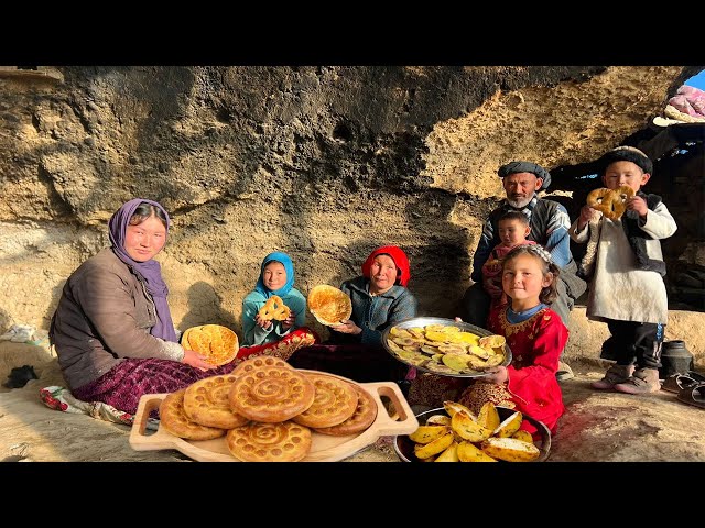 Traditional Afghan Naan Roghani: A Village Family's Recipe | Afghanistan Village Life