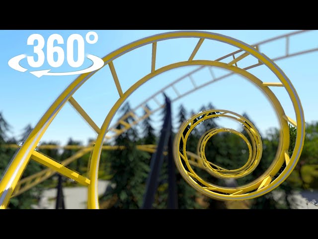 Extreme 360° Roller Coaster Corkscrew POV VR Ride Epic 3D