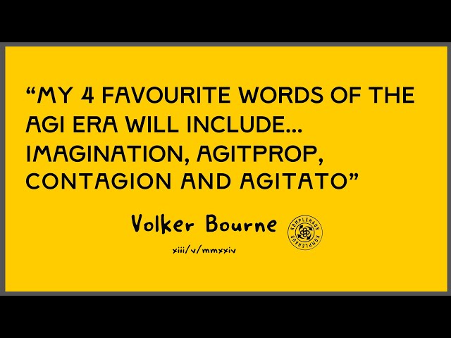 Favourite AGI Words  ~ Volker Bourne ~  A Komplehaus Production