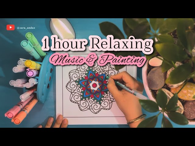 Relaxing One Hour Piano & Painting: Calm Music for Focus & Creativity