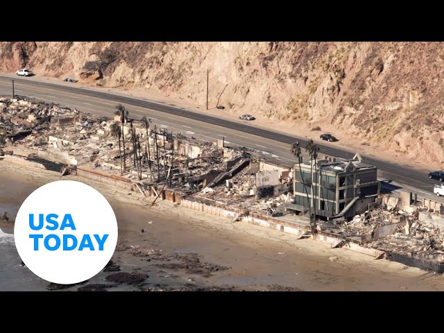 USA TODAY photographer in a helicopter captures fire damage in Malibu | USA TODAY