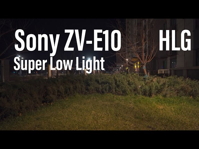 Sony ZV-E10 Super Low Light Samyang 12mm F2 (4K HLG)