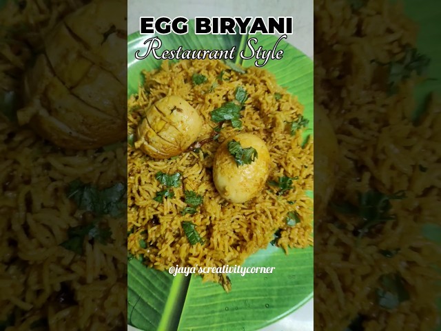 EGG BIRYANI RECIPE अंडा बिर्याणी #shorts  #ytshorts #trending #eggbiryani