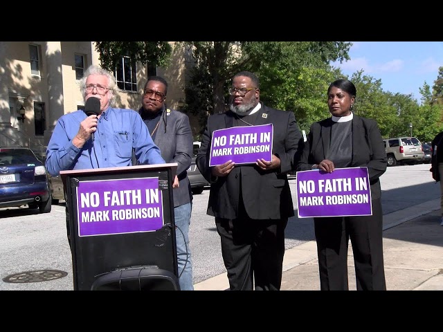 “No Faith in Robinson”: Greenville Area Faith Leaders Reject Mark Robinson