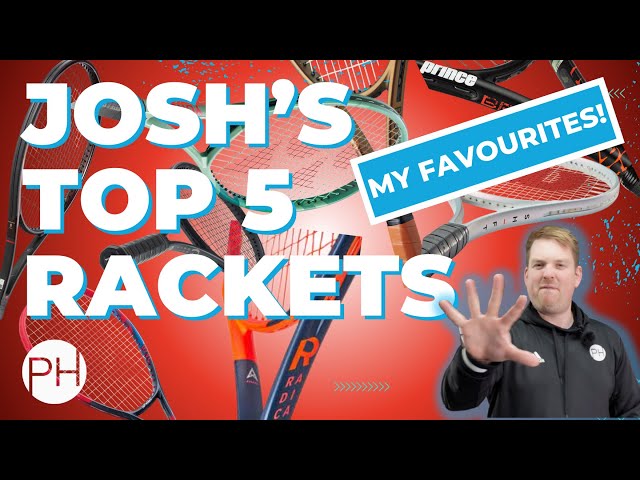 REVIEW: TOP 5 TENNIS RACKETS 2024 - COACH PICKED - JOSH EDITION | Tennis Coach