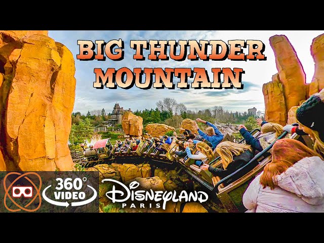 [5K 360] Big Thunder Mountain Disneyland Paris Roller Coaster - 360° POV