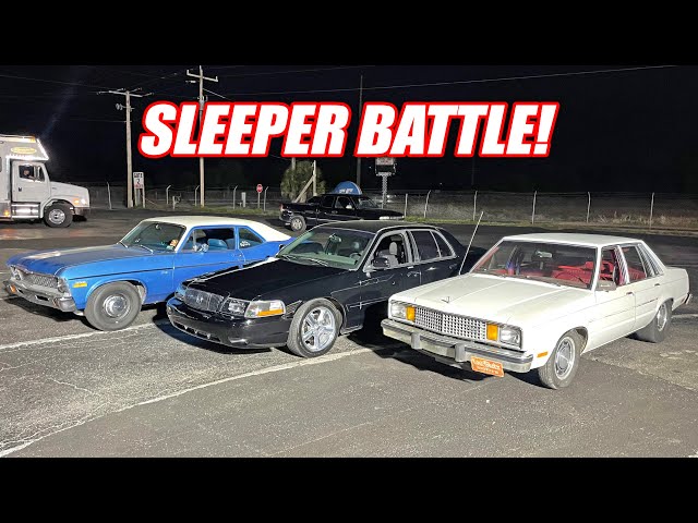 Turbo SLEEPER Marauder vs. Turbo Fairmont vs. Supercharged Nova!!! My Last Pass in the Marauder!