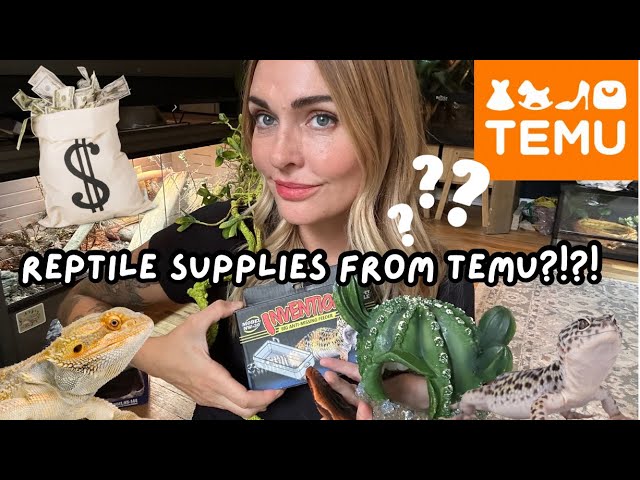 Unboxing and Reviewing Reptile Supplies From TEMU!