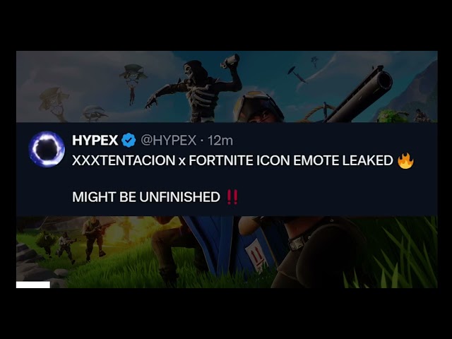 Xxxtentacion Icon Emote Revealed