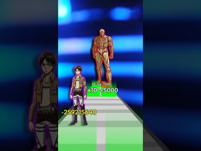 EREN JAEGER vs ARMORED TITAN #eren #attackontitan #anime #fyp#shorts