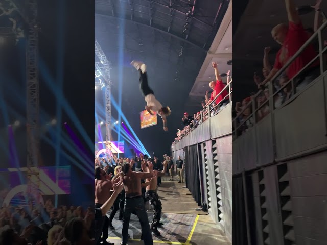 Will Ospreay LEAPS from the balcony onto Don Callis Family on AEW Dynamite!