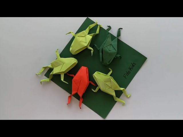 How to Make Origami Frog