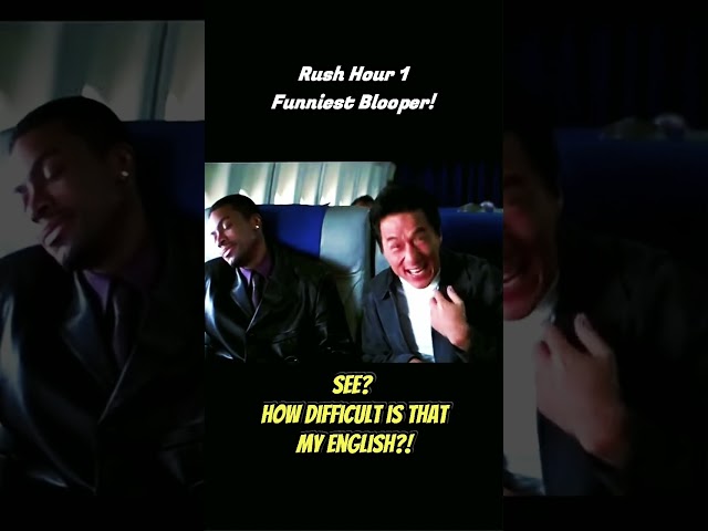 RUSH HOUR 1 Funniest BLOOPER! - Jackie Chan "MOCKS" CHRIS TUCKER FOR HIS CHINESE ACCENT! #shorts