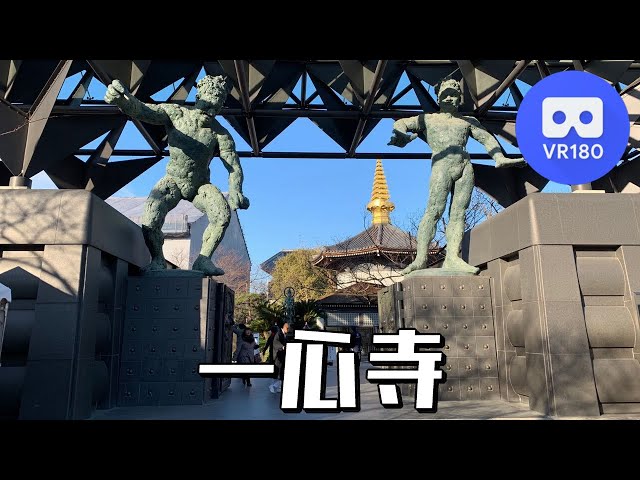 [VR180 5.7K] 一心寺 (ナレーション付き) / Isshinji temple - Osaka, Japan