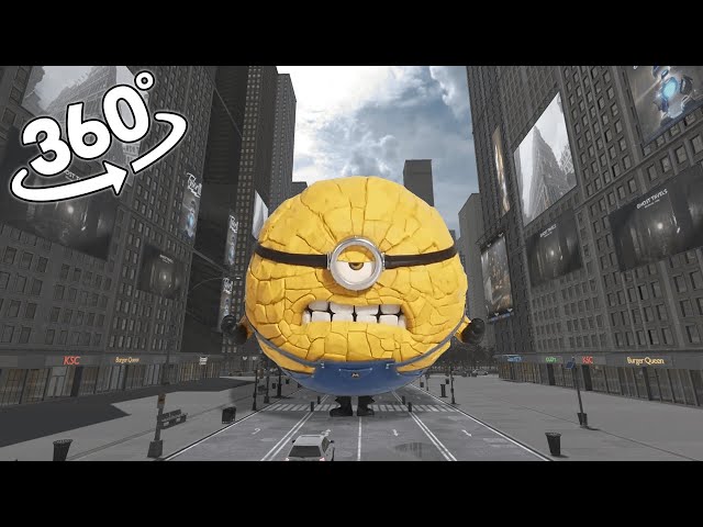 Mega Minions Jerry in the city! 360˚ VR