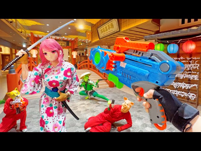 Nerf War | Water Park & SPA Battle 11 (Nerf First Person Shooter)