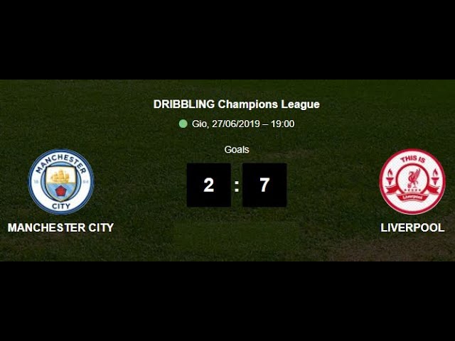 MANCHESTER CITY - LIVERPOOL  7°g  Dribbling Champions League