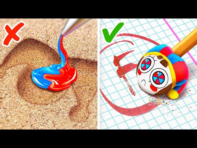 Pomni Pencil Eraser 🤩 *Digital Circus School Prep And DIY*