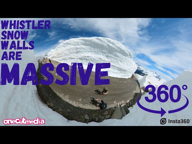 Whistler Snow Walls are MASSIVE    360 video   onecutmedia