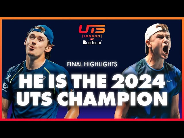 The Demon Alex de Minaur vs The Viking Holger Rune | UTS London by Builder ai 2024