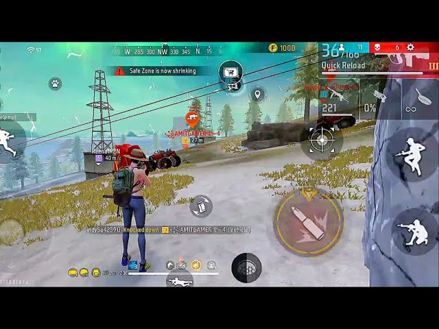 free fire famas gameplay ⚡⚡ girl handcame || highest 14 kills🤯😎 in BR ranked match 🔥🔥