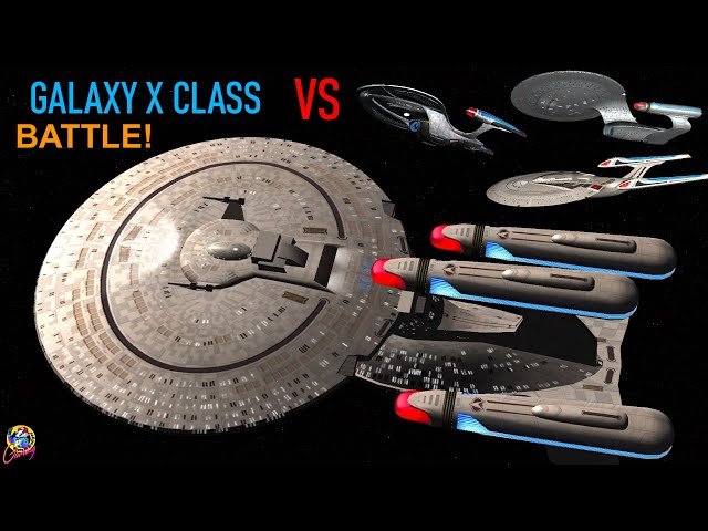 Riker’s Galaxy X Class VS Enterprise D, E, F, G! - Both Ways - Star Trek Starship Battles