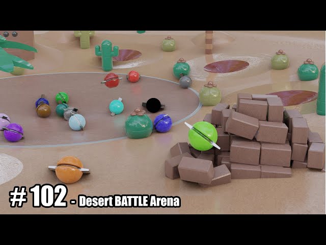 Desert "Battle" Arena - 3D Marble Race