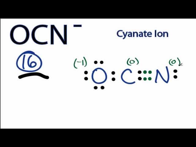 OCN- Lewis Structure: How to Draw the Lewis Structure for OCN-