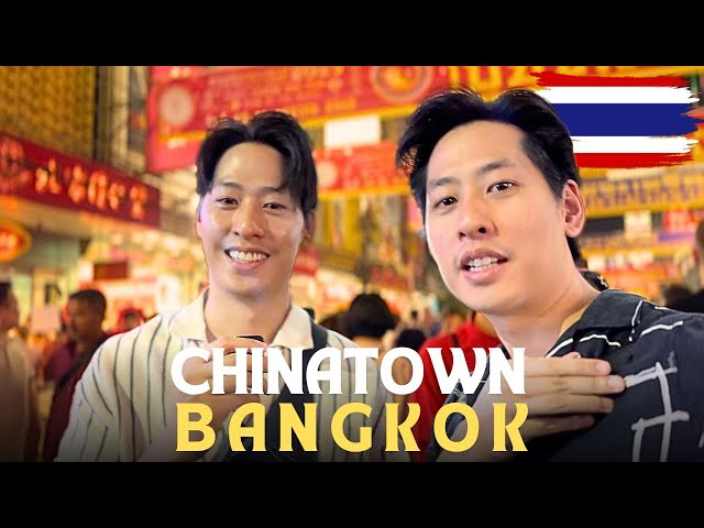 Twins FIRST TIME in CHINATOWN, BANGKOK - Best STREET FOOD! (Chinese New Year 2025)