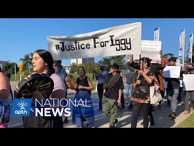 16 First Nations join walk for Steve Dedam in Atlantic Canada | APTN News