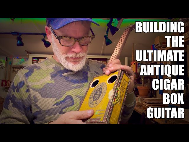 The Ultimate Antique Cigar Box Guitar - (BONUS) My Stevie Ray Vaughan Guitar Pick Story 😏