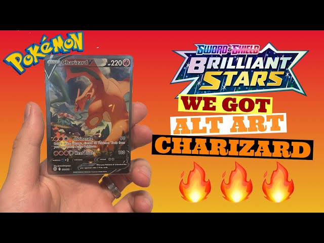 We Got a BRILLIANT STARS Alt Art CHARIZARD! Pokémon Card Opening 🎊 GIVEAWAY in description!