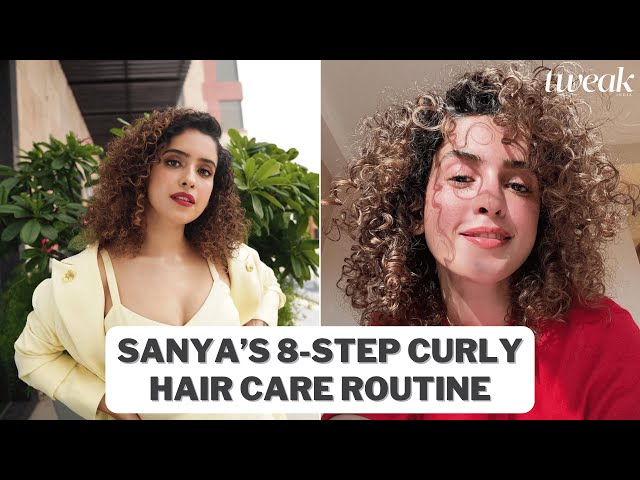 How Sanya Malhotra achieves the perfect curls | Morning Chai | Tweak India