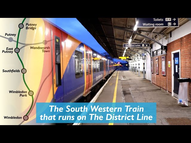 The South Western Train that runs on The District Line