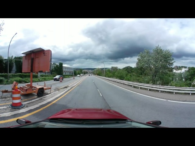 Gear 360 VR Downhill into Scranton Pennsylvania